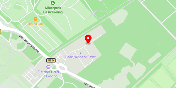 Kaartweergave met markering van de plaats van het incident.