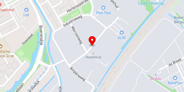 Kaartweergave met markering van de plaats van het incident.