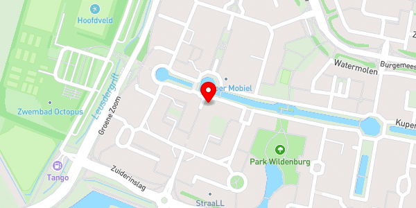 Kaartweergave met markering van de plaats van het incident.