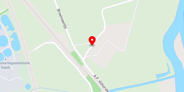 Kaartweergave met markering van de plaats van het incident.