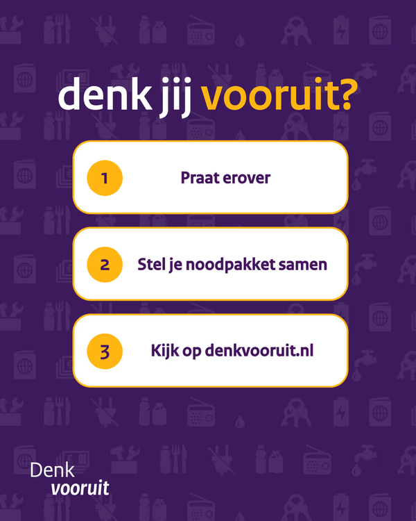 Stappenplan denk vooruit