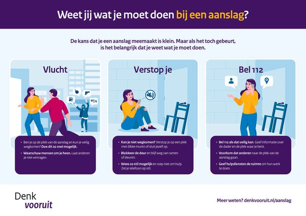 Wat moet je doen bij een terroristische aanslag?