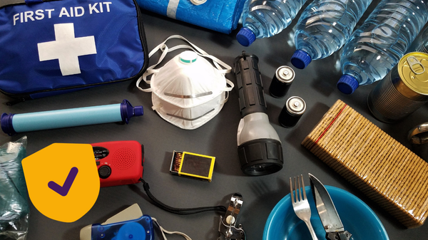 Spullen uit een noodpakket