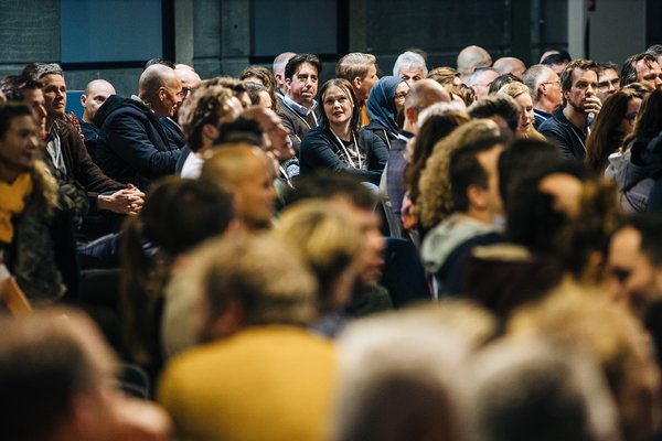 Groep tijdens het ontwikkelevent van de VRU