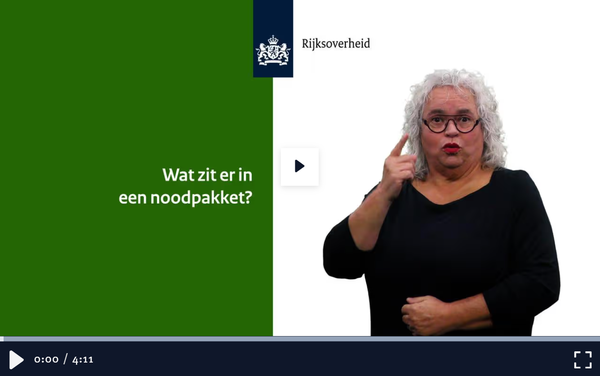Video van gebarentolk