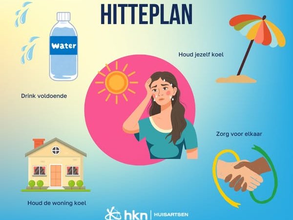 Overzicht hitteplan met adviezen vanuit huisartsen