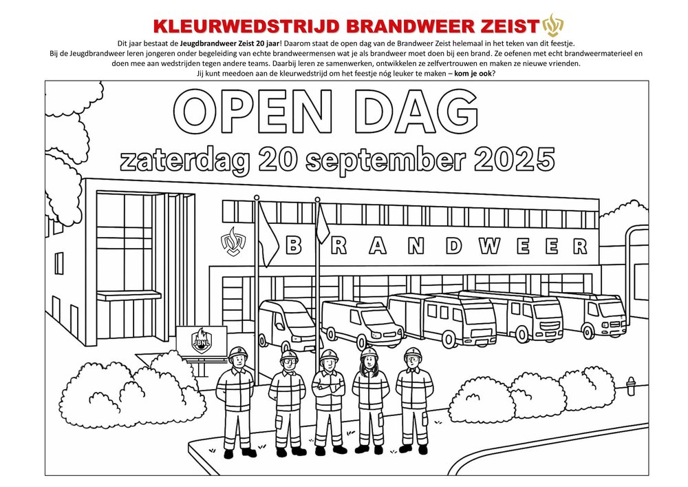 Kleurplaat open dag