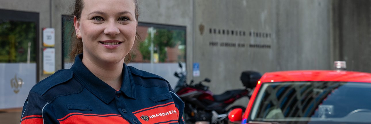 Woordvoerder Patricia van Tricht tijdens een inzet