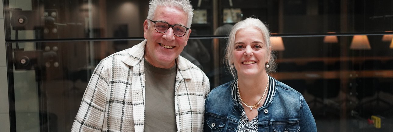 Foto van een man en een vrouw genaamd Fred en Charlotte, decoratief