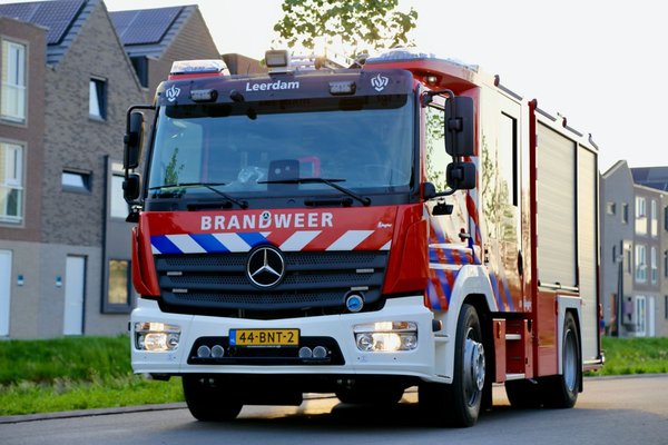 Rijdend brandweervoertuig