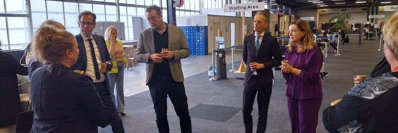 Staatssecretaris Van der Maat bezoekt HUB Jaarbeurs