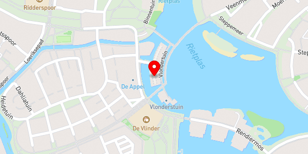 Kaartweergave met markering van de plaats van het incident.