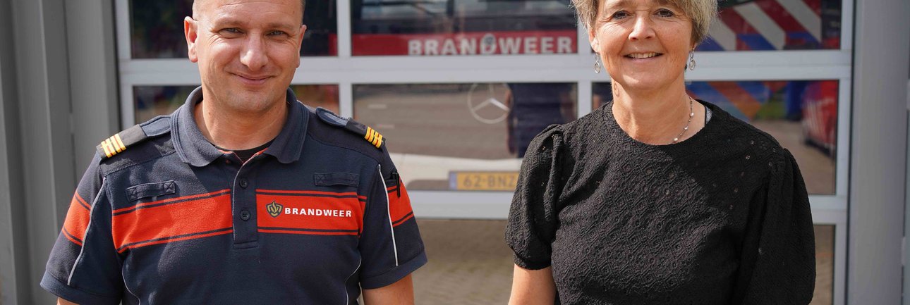 Twee collega's voor rolluik