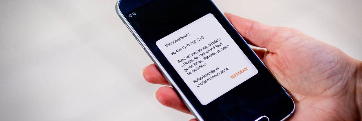 Melding op telefoon NL-alert
